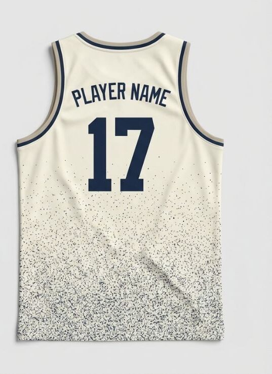 Ivory Static Basketball Jersey, ivory, back
