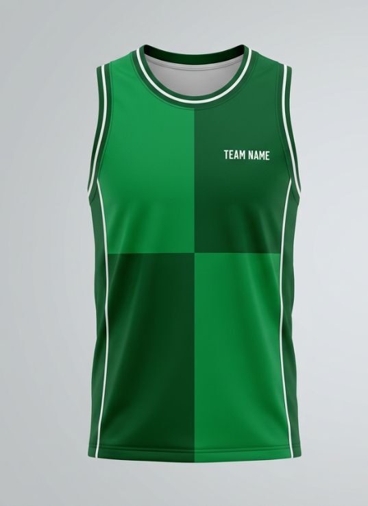 Emerald Block Basketball Jersey