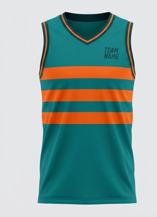 Teal Hoops Basketball Jersey