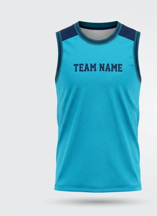 Cyan Weave Basketball Jersey