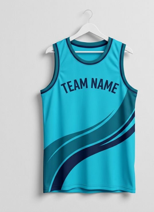 Cyan Crash Basketball Jersey