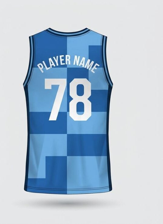 Sky Blade Basketball Jersey, sky blue, back