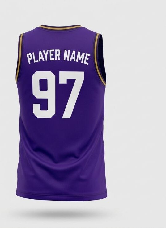 Purple Royale Basketball Jersey, purple, back
