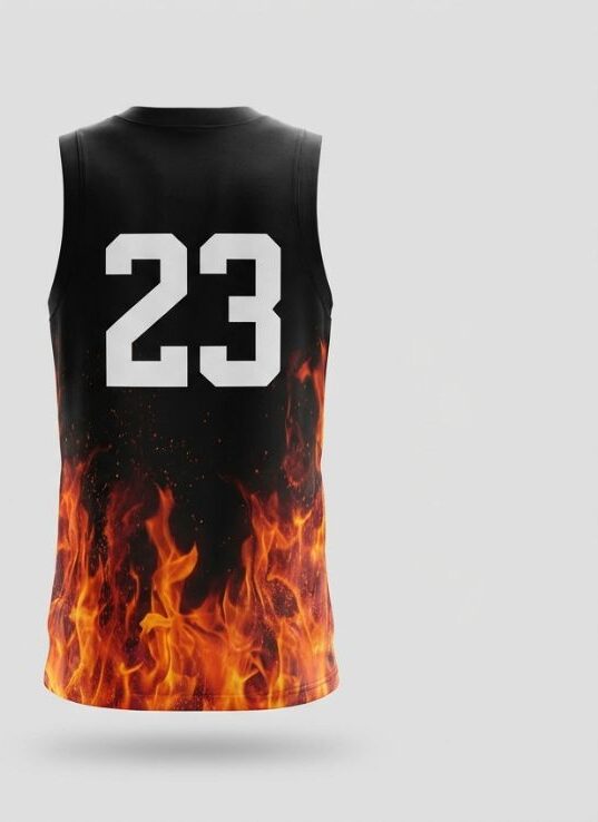 Inferno Basketball Jersey, back