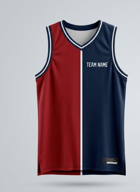 Crimson Split Basketball Jersey