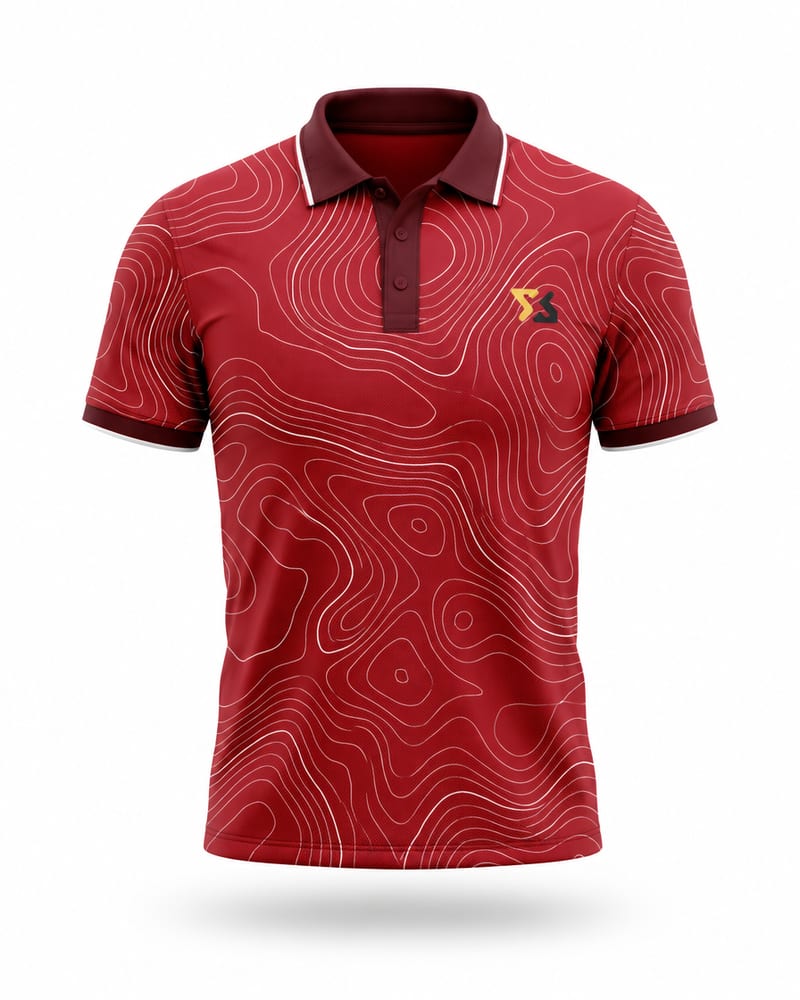 Scarlet Contour Cricket Jersey