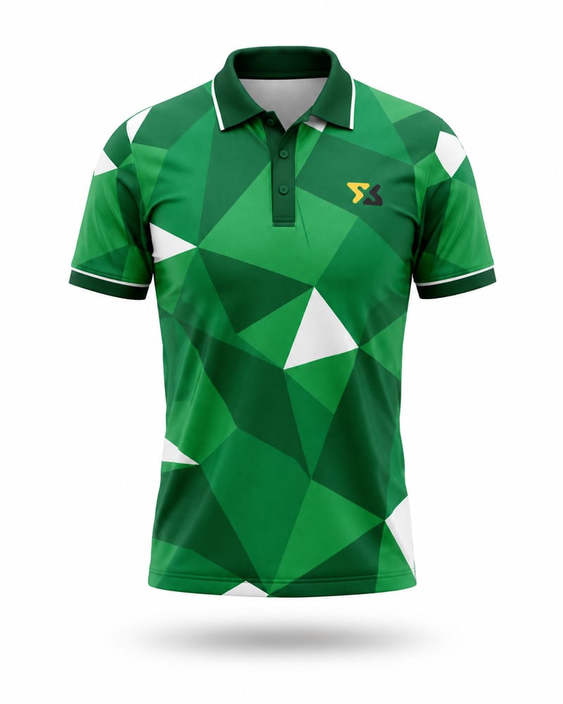 Emerald Camo Cricket Jersey