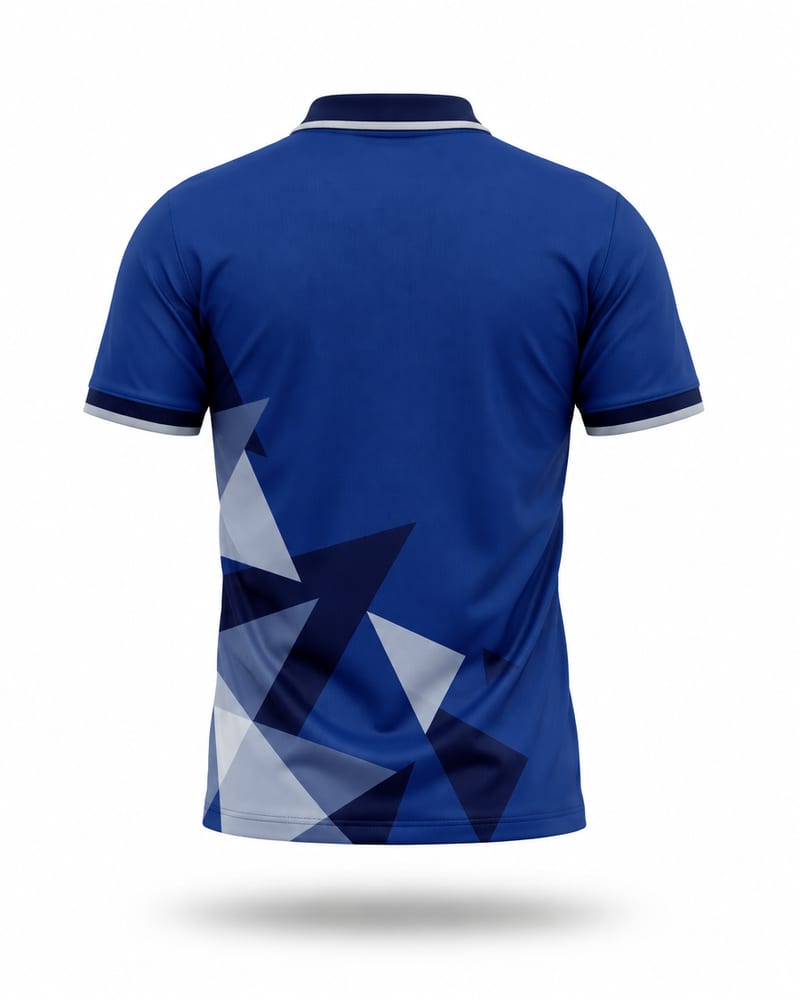 Royal Shard Cricket Jersey, royal blue, back