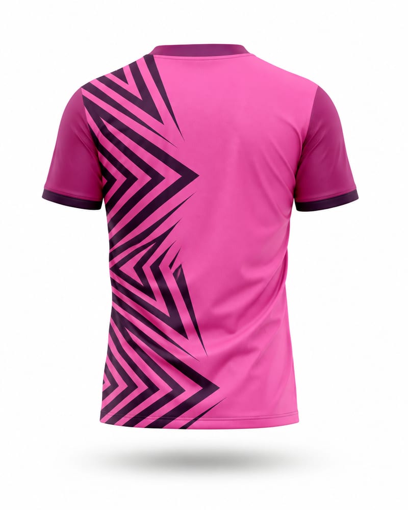 Rose Tribal Cricket Jersey, rose pink, back