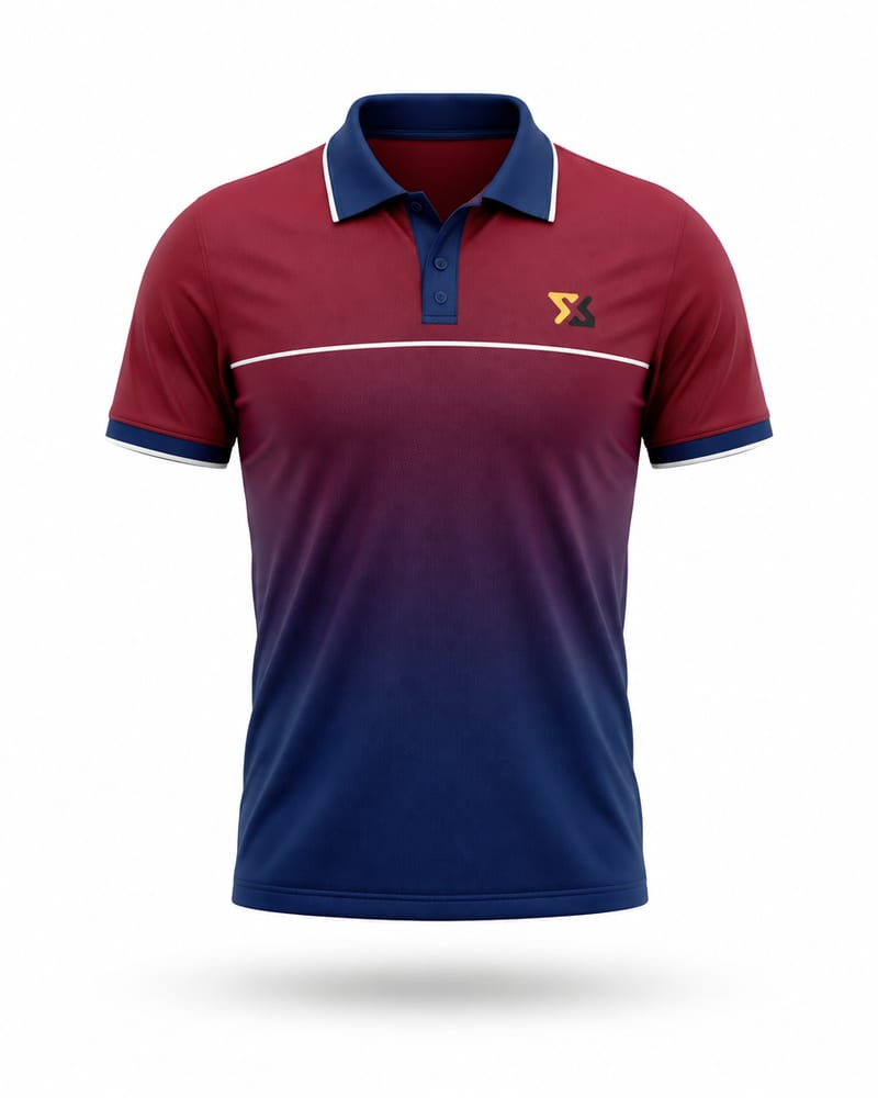 Crimson Fade Cricket Jersey