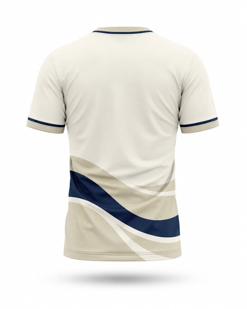 Ivory Monsoon Cricket Jersey, ivory, back