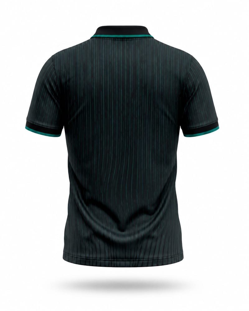 Charcoal Willow Cricket Jersey, charcoal grey, back