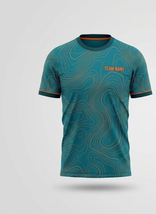 Teal Lines Soccer Jersey
