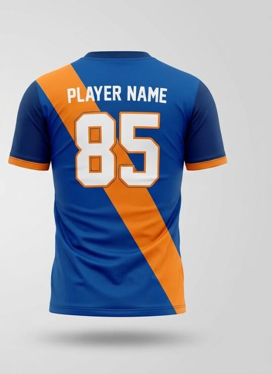 Azure Royale Soccer Jersey, azure blue, back