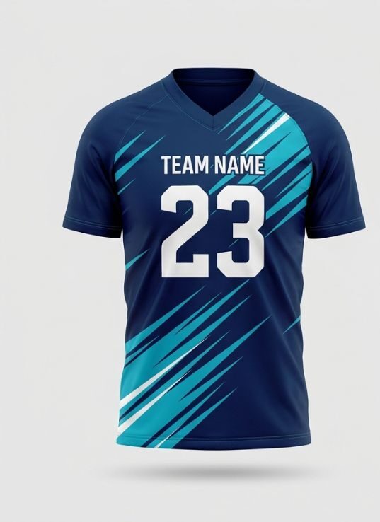 Cyan Vector Soccer Jersey