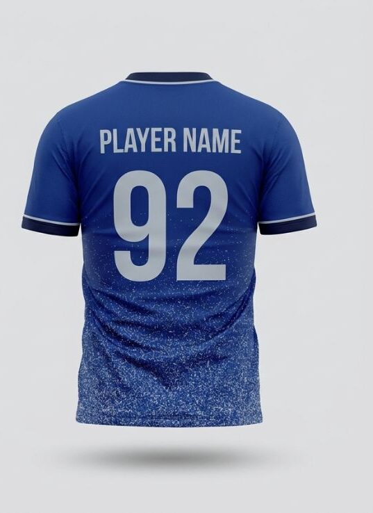 Royal Static Soccer Jersey, royal blue, back