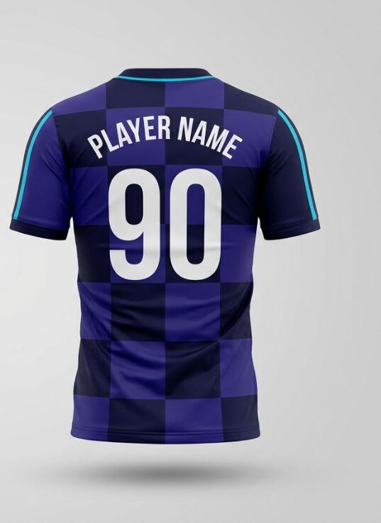 Indigo Blade Soccer Jersey, indigo, back