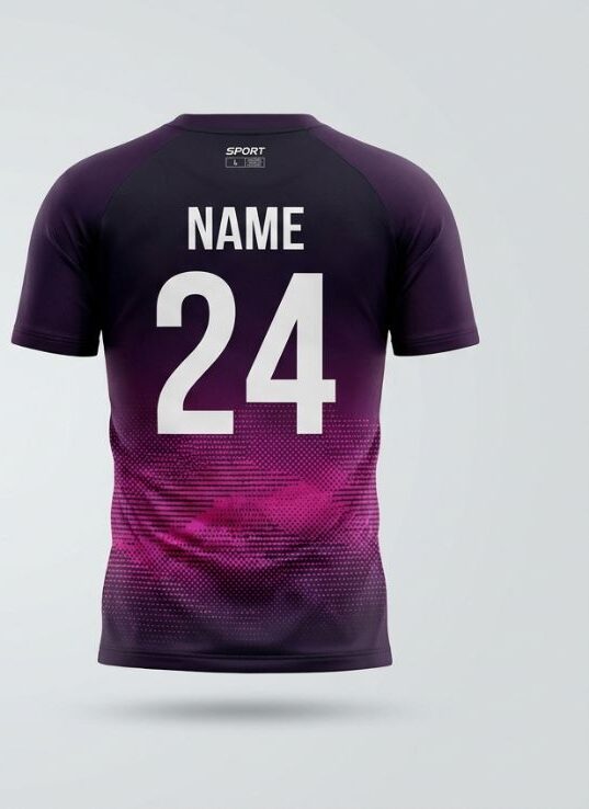 Neon Nightfall Soccer Jersey, back