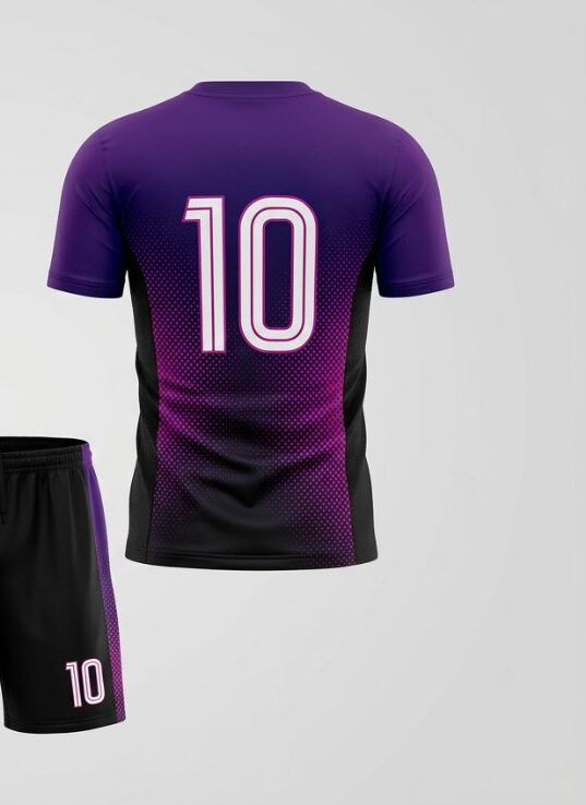 Dusk Halftone Soccer Jersey, back
