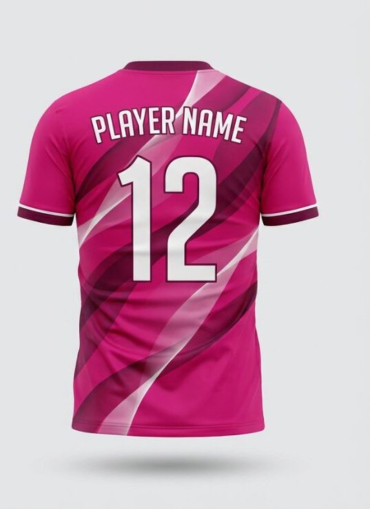 Magenta Flow Soccer Jersey, magenta, back