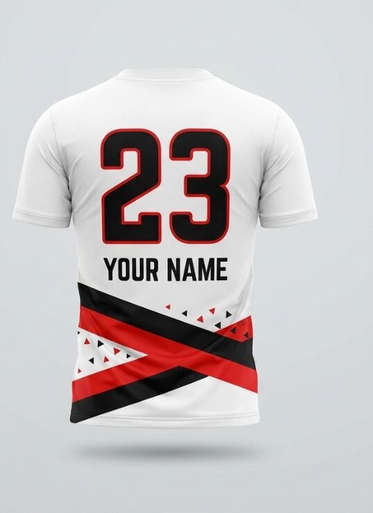 Redline Ribbon Soccer Jersey, back