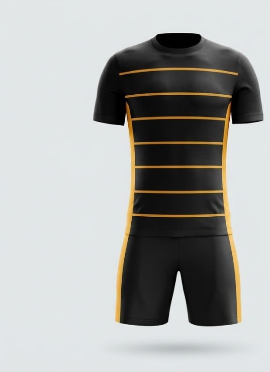 Amber Hoops Soccer Jersey