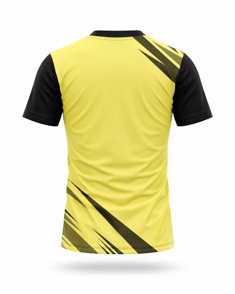 Men's Custom Running Jersey: Round Neck, Half Sleeve, back
