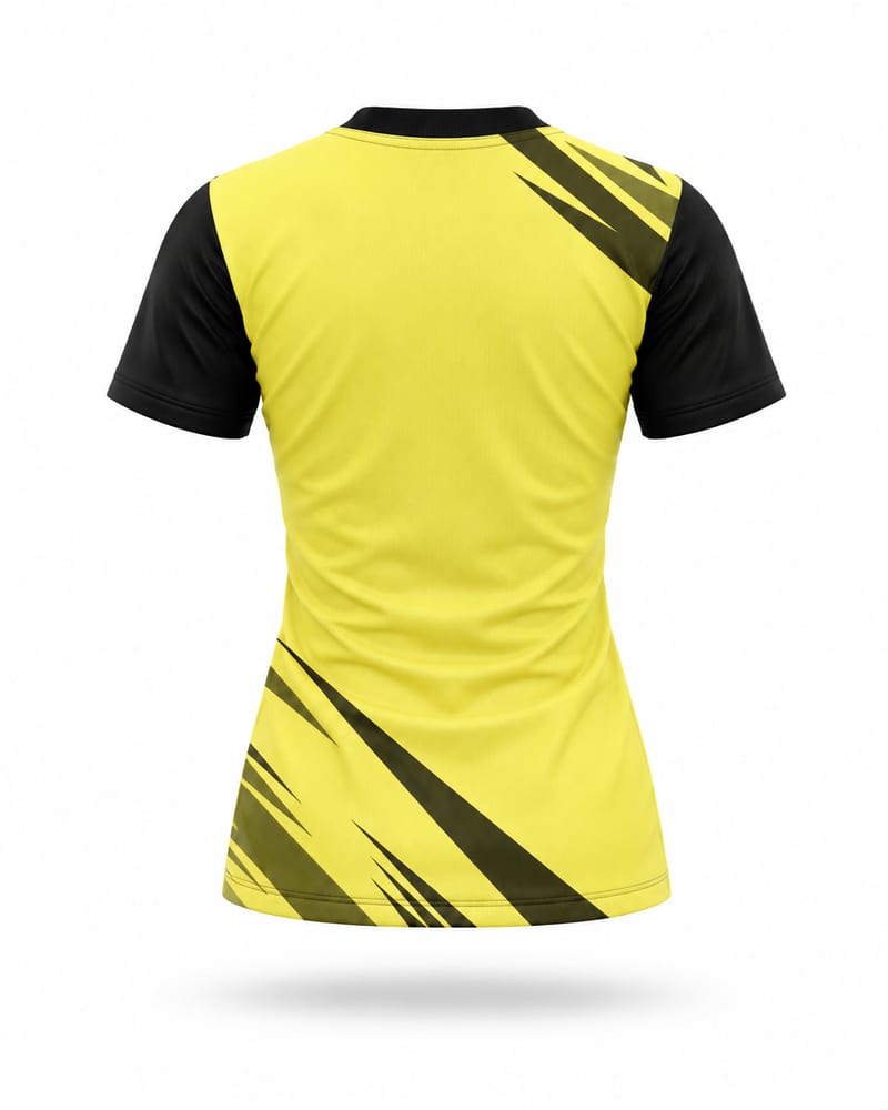 Women's Custom Running Jersey: Round Neck, Half Sleeve, back