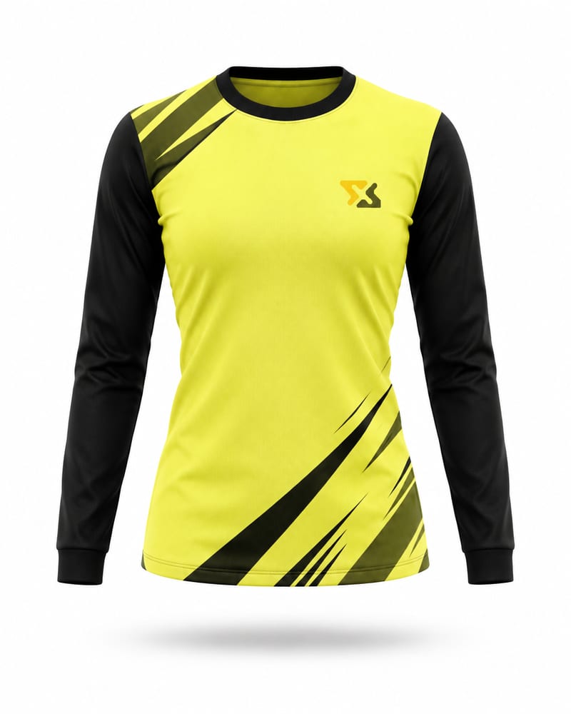 Women's Custom Running Jersey: Round Neck, Full Sleeve, front