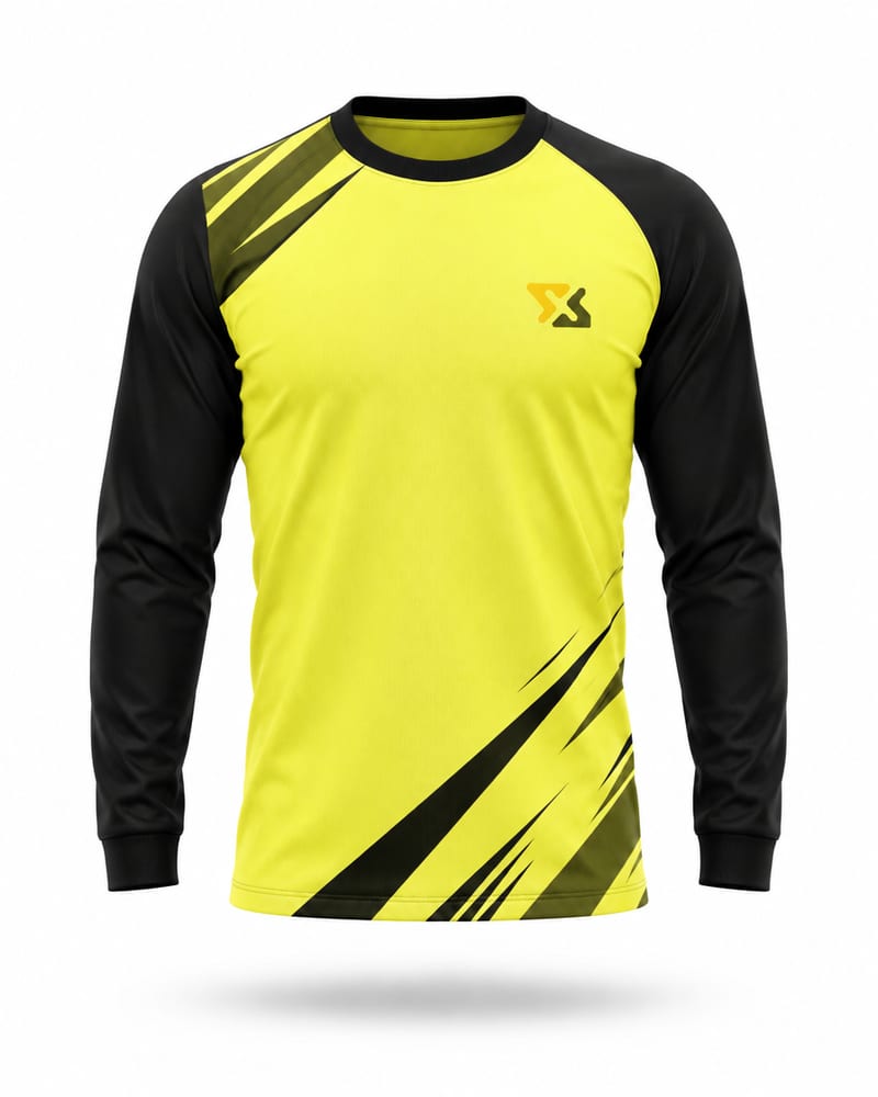 Men's Custom Running Jersey: Round Neck, Full Sleeve, Raglan, front