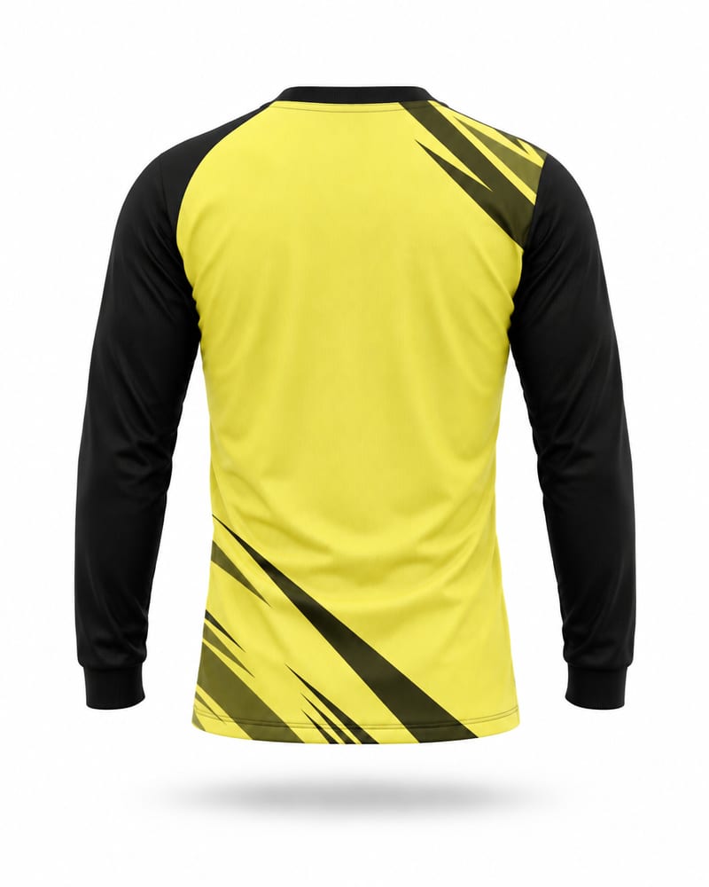 Men's Custom Running Jersey: Round Neck, Full Sleeve, Raglan, back