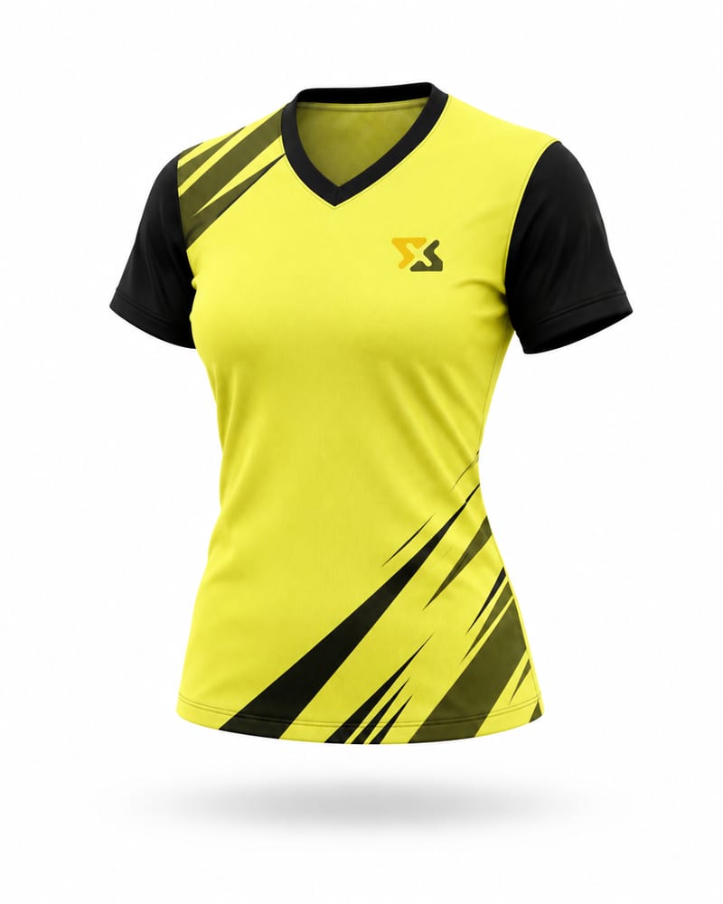 Women’s Custom Running Jersey: V Neck, Half Sleeve