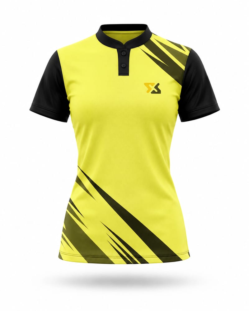 Women's Custom Esports Jersey: Mandarin Collar, Half Sleeve, front