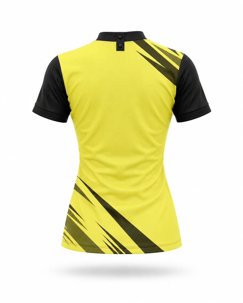 Women's Custom Esports Jersey: Mandarin Collar, Half Sleeve, back