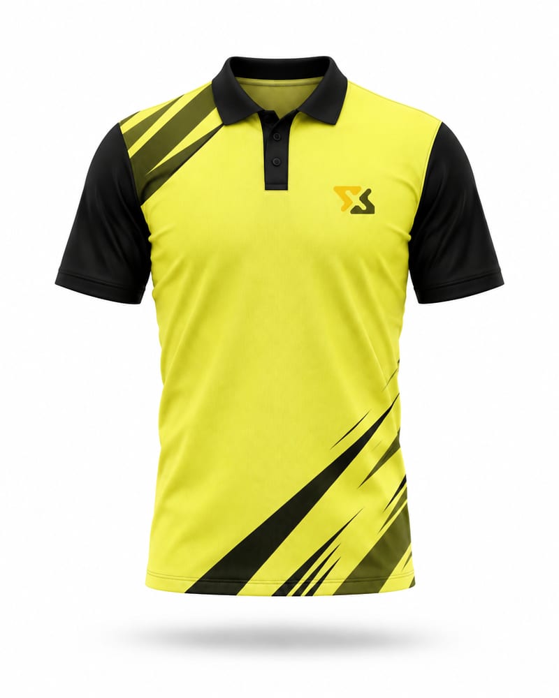 Kids Custom Badminton Jersey: Polo, Half Sleeve, front