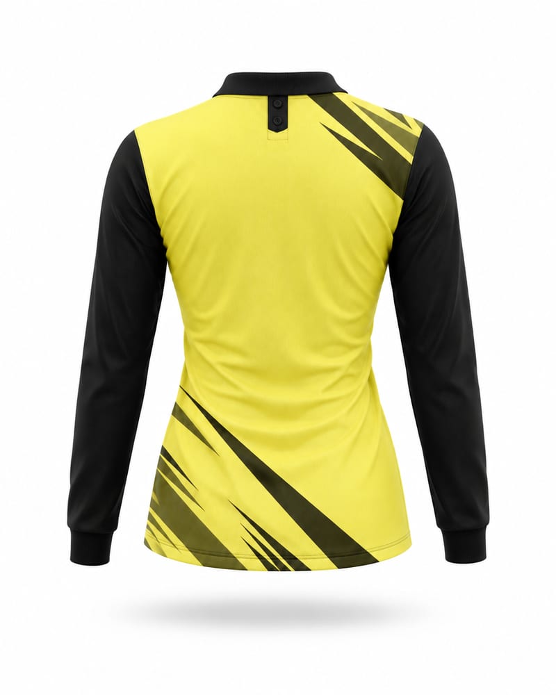 Women's Custom Bikers Jersey: Polo, Full Sleeve, back