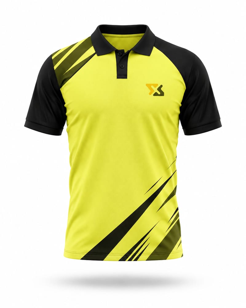 Kids Custom Badminton Jersey: Polo, Half Sleeve, Raglan, front