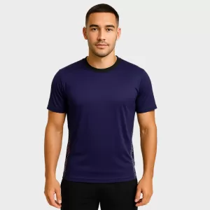 Violet Velocity Sports Jersey with Black Accents